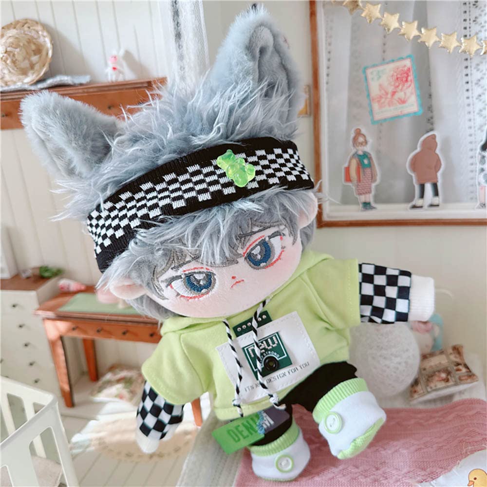 Amazon | niannyyhouse 20cm ぬいぐるみ グレー 耳 属性なし